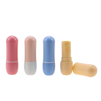 OEM Mini capsule de rouge à lèvres liquide couleur mignonne personnalisée Tube Petits contenants vides de rouge à lèvres en forme de pilule en plastique