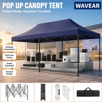 Tente de marché 10x20 imperméable, auvent pliable, tente commerciale pour événements alimentaires, impression de logo personnalisée