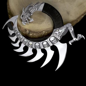 มีดแคมป์ปิ้งกลางแจ้ง LONGQUAN Dragon Claw คุณภาพสูง ผลิตจากเหล็กกล้าไร้สนิม แบบตรง ไม่คม  ขนาด 20 ซม. หนา 3 มม. สำหรับงาน DIY และอุตสาหกรรม - Product Image 3
