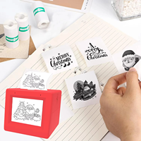 Imprimante thermique portable sans encre Gamegaga Q15 AI Mini, imprimante d'autocollants vocale AI pour l'impression d'images, de photos, de notes, cadeau de Noël