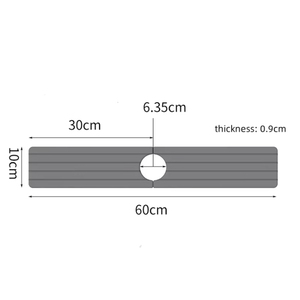 حوض مطبخ مربع بتصميم حديث تم إطلاقه حديثًا وسادة صنبور أرضية دياتومي مضادة للانزلاق مانعة للرذاذ من الدياتوميت - Product Image 3