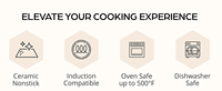 Nouvel ensemble de casseroles et poêles antiadhésives RT-C 11 pièces, batterie de cuisine antiadhésive avec poêles et casseroles