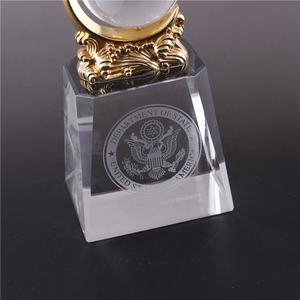 Trophée personnalisé en métal doré en forme d'aigle avec base en cristal, récompense pour souvenirs, cadeaux d'affaires, artisanat - Product Image 6