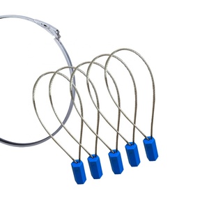 CH Disposable Lock Security Cargo Cable Seal Blue and Grey Fixed Cover for <b>Plastic</b> <b>Drum</b> or Fiber <b>Drum</b> Industry Use - Product Image 1