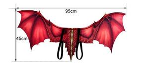Ecowalson Halloween Dragon Wing decoración carnaval fiesta Animal disfraz para adulto niño y niña niños dragón Cosplay mascarada - Product Image 6