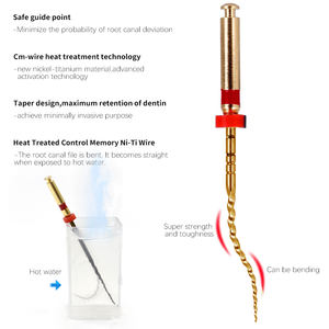 Limes Endo dentaires activées par la chaleur doré NITI <span class=keywords><strong>Flexible</strong></span> prix d'usine limes dentaires limes de canal radiculaire rotatives outil de dentisterie - Product Image 4