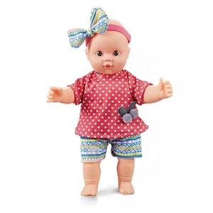 Poupée en vinyle émaillé JinYing de 12 pouces avec corps en coton, jouet de jeu d'imitation pour bébé, avec baignoire en plastique à jet d'eau pour enfants - Product Image 3