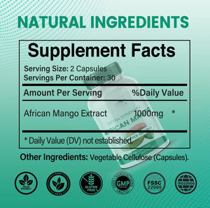 Kapsul ekstrak mangga Afrika Premium OEM - Product Image 2
