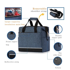 BSCI Factory Custom Fashion Reusable Wholesale Large Cooler Lunch Bag For Outdoor Leakproof Insulated Thermal Soft Cooler Bag - Product Image 3