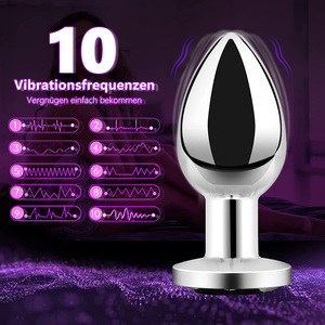 Telecomando in metallo anale spina di aspirazione magnetica per adulti giocattolo del sesso per gli uomini e le donne più sicuri Harem prodotto del sesso - Product Image 3