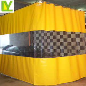 Lona de PVC <span class=keywords><strong>transparente</strong></span> de vidrio reforzado resistente, tamaño personalizado, lona de vinilo <span class=keywords><strong>transparente</strong></span> - Product Image 3