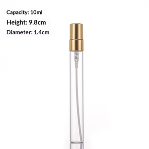 10ml Clear Refillable Perfume Atomizer Bottle Portable Cosmetic Sample Vial For Toner <b>Sunscreen</b> <b>Spray</b> Skincare - Product Image 4