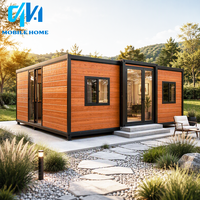 Mini-maisons prêtes à être expédiées, maison pliable à 2 chambres, maison préfabriquée portable en conteneur avec cuisine et salle de bain