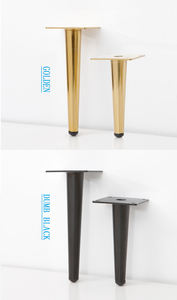 Vendita calda moderna di lusso lato comodino TV piedistallo mobili in metallo mobile letto divano gambe per divano oro acciaio nero Villa divano divano - Product Image 2