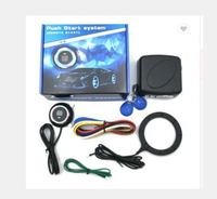 Système d'alarme de voiture Hippcron, bouton de démarrage/arrêt du moteur, entrée sans clé RFID, démarrage à distance par bouton-poussoir, arrêt automatique