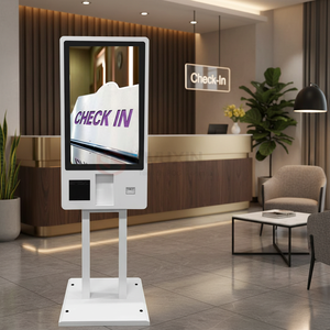 Kiosque <span class=keywords><strong>de</strong></span> <span class=keywords><strong>paiement</strong></span> à écran tactile WUXIN <span class=keywords><strong>de</strong></span> 27 pouces, kiosque en libre-service, kiosque sur pied dans un restaurant avec imprimante LED, lecteur <span class=keywords><strong>de</strong></span> code-barres - Product Image 2