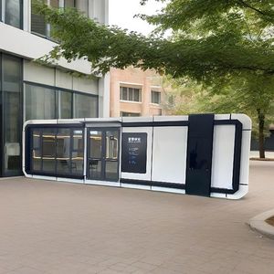 Casa Contenedor de Oficina de Diseño Moderno con Panel Sándwich Impermeable de Ensamblaje Rápido, Color Personalizado y Estructura de Acero - Product Image 4