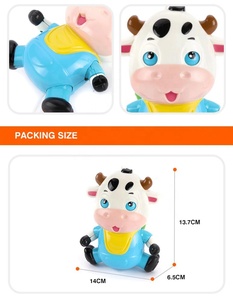 Đồ Chơi Dây Kéo Bò Động Vật Đáng Yêu Âm Thanh Tinh Khiết Chuông Treo Giường Cho Bé - Product Image 4