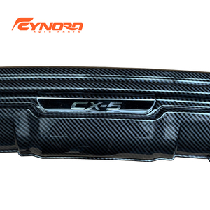 Kit de mejora de difusor y alerón para parachoques delantero y trasero con patrón de fibra de carbono para <span class=keywords><strong>Mazda</strong></span> CX-5 2017 2018 2019 2020 <span class=keywords><strong>2021</strong></span> - Product Image 4