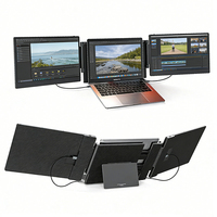 Monitor Portátil Dual S3 de 14 Pulgadas FHD 1080P IPS, Directo de Fábrica, OEM ODM, Tipo C, Extensor de Pantalla Triple para Laptop, iPhone y Mac
