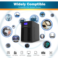 Onduleur en ligne 90V 3KVA/2.7KW à onde sinusoïdale pure avec batterie au lithium, longue autonomie, écran LCD, certifié CE/FCC pour centres de données/industrie, prise en charge OEM/ODM