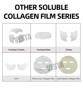 Highprime OEM chăm sóc da mặt nâng nước hòa tan trên khuôn mặt Collagen tấm mặt nạ thủy phân collagen phim - Product Image 4