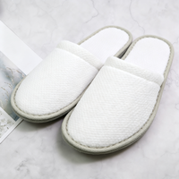 Chaussons de spa personnalisés avec logo, écologiques, jetables, respirants, légers, confortables, antidérapants, semelle EVA 5 mm, coton perlé, hôtels