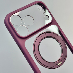B497 คุณภาพดี 360 ° เคสโทรศัพท์แบบหมุนได้สำหรับ iPhone 17 16 15 Pro Max ผิวสัมผัสนุ่มแบบ Skin Feel พร้อมแม่เหล็ก - Product Image 5