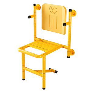 Tabouret de salle de bain pliant avec dossier, capacité de 150 kg, chaise de sécurité murale pour personnes âgées, conception antidérapante - Product Image 5