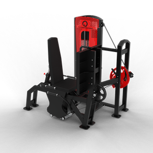 Machine de presse à jambes assise QLI QPALP74 en acier robuste avec sélecteur de poids, équipement de fitness commercial pour salle de sport - Product Image 4