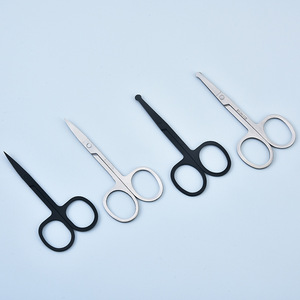 Ciseaux de beauté à lame inclinée en acier inoxydable pour la coupe des poils du nez, des sourcils et de la barbe, avec pointe de sécurité pour le maquillage, <span class=keywords><strong>YeJi</strong></span> S-27 - Product Image 2