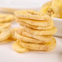 Collations saines VF Banana Snacks Puces de fruits Puces de plantain frites sous vide pour l'exportation