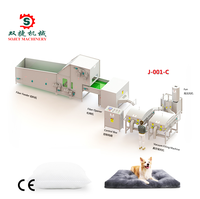 Machine automatique de fabrication de coussins en fibres de polyester Sojet, moteur PLC, 150-300 coussins/h, nouvelle origine Guangdong, garantie 1 an