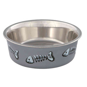 Ciotola per animali domestici in acciaio inossidabile da 0,3 L 12 cm, resistente, per cani e gatti - Product Image 2