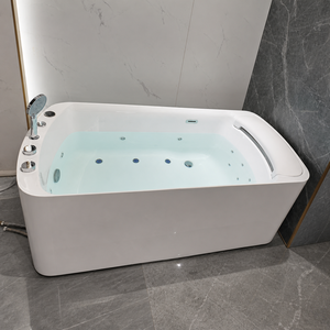 <span class=keywords><strong>Vasca</strong></span> Idromassaggio Moderna Bianca Monoposto di Lusso Lazy Spa Freestanding con Scarico per <span class=keywords><strong>Bagno</strong></span> - Product Image 6