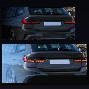 Luz Trasera Modificada para <span class=keywords><strong>BMW</strong></span> Serie <span class=keywords><strong>3</strong></span> G20 2019-2021, Diseño Escama de Dragón, Luz Fluida, Ensamblaje de Luz Trasera Ahumada - Product Image 4