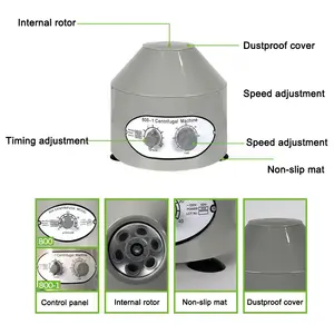 ห้องปฏิบัติการขายร้อน 6 หลอดตั้งเวลาบนเดสก์ท็อป 800-1/800-D Centrifuge