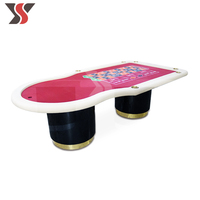 Table de roulette professionnelle moderne de qualité casino YS pour les jeux de hasard et de poker, logo personnalisé de luxe