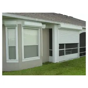 Persiana enrollable de metal para ventana de bajo costo, persiana enrollable para ventanas de casa, persiana enrollable de diseño simple para ventanas