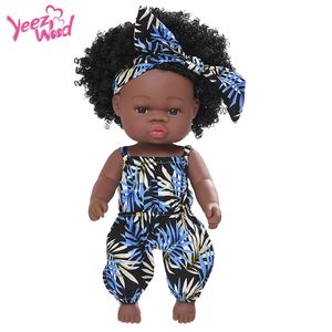 Poupée Reborn Noire Cheveux <span class=keywords><strong>Afro</strong></span> 35 cm 14 pouces Poupée Bébé Nouveau-né Entièrement en Silicone Jouets pour Bébés Poupées Noires <span class=keywords><strong>Afro</strong></span>-américaines - Product Image 6