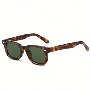 Lunettes de soleil rétro 2025 personnalisables avec logo, couleur bonbon, protection UV400, rivets, petites lunettes carrées pour hommes et femmes - Product Image 1