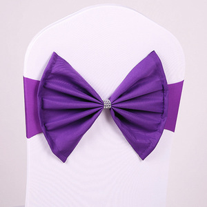 New <strong>Large</strong> <strong>Bow</strong> Elastic Chair Back Flower Wedding Prop <strong>Bow</strong> Fashionable Chair Back Flower Factory Direct Sales - Product Image 6