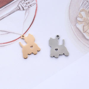 Cadeaux pour les amoureux des animaux de compagnie, pendentifs en acier inoxydable plaqué or, samoyède, chihuahua, <span class=keywords><strong>border</strong></span> <span class=keywords><strong>collie</strong></span>, doberman, chiens, vente en <span class=keywords><strong>gros</strong></span> - Product Image 4