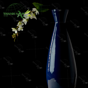 Vente chaude Design Décoration Moderne Saphir Brillant Grand Vase En Bambou pour La Décoration Intérieure Salon - Product Image 1