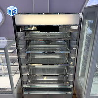 Vitrine réfrigérée pour gâteaux avec porte vitrée 180L 220L 360L en acier inoxydable, réfrigérateur commercial pour pâtisserie