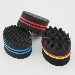 Éponge à cheveux afro <span class=keywords><strong>twist</strong></span> durable, directement de l'usine, pour hommes et femmes, texture ondulée et trouée pour un coiffage naturel des cheveux - Product Image 3