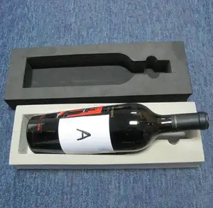 Formato su misura eco-friendly fustellatura inserto in schiuma EVA per il confezionamento di bottiglie di vino