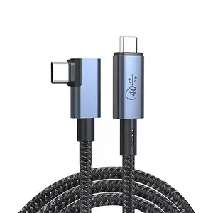 Thunderbolt 4 USB4 Cable de pantalla 40Gbps Tipo C a C PD3.1 240W Carga rápida 8K @ 60Hz PS5 Switch MacBook Pro Audio Video Cables