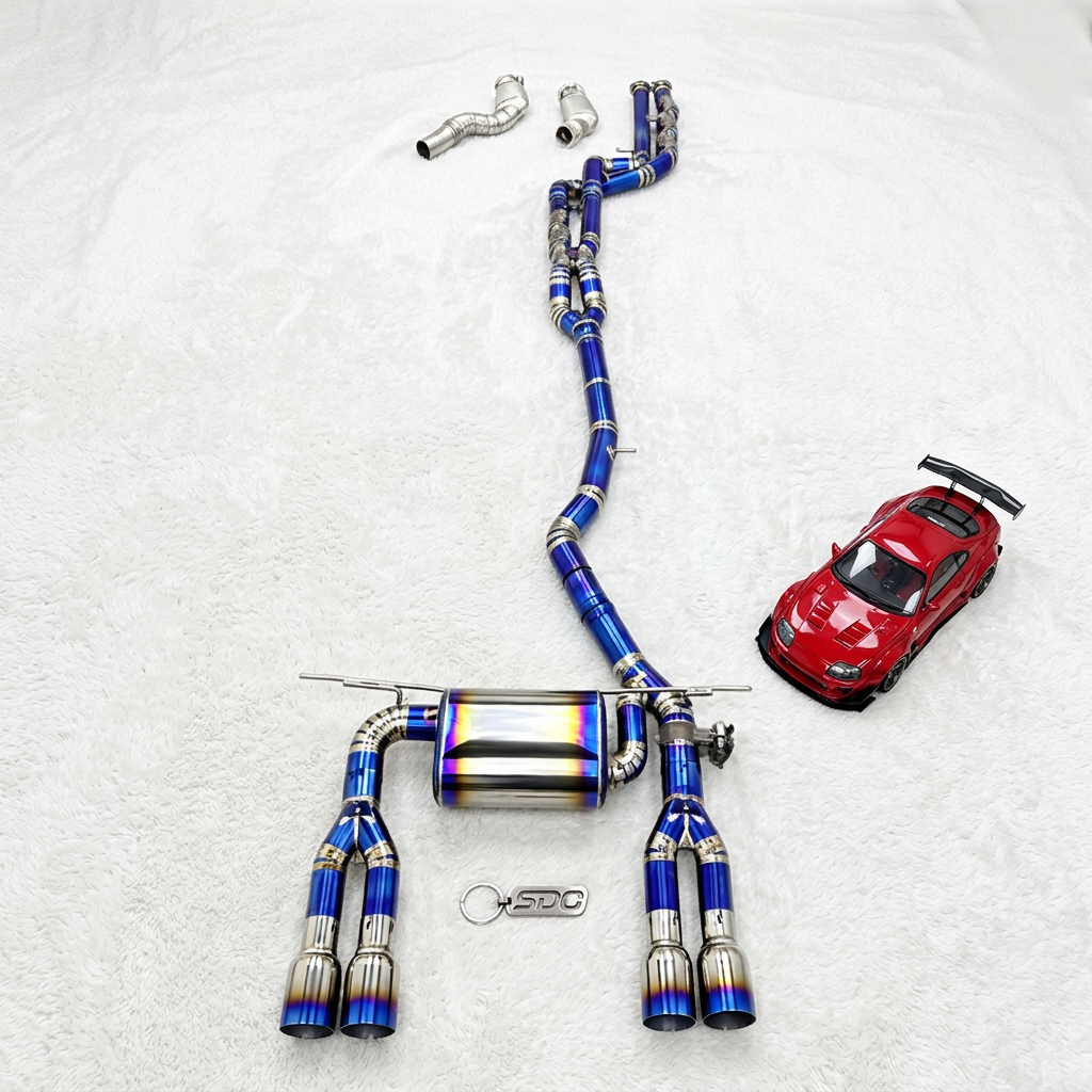 VantaFlow Titanium Full Exhaust With High Flow Catted Downpipe for BMW M3 M4 F80 F82 F83 3.0T 2014-2019 Performance Valve Muffler