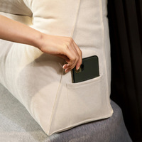 Großes Dreieckiges Keilkissen Bett-Ruhkissen Lesekissen Tagesbett-Rückenstützkissen im Angebot